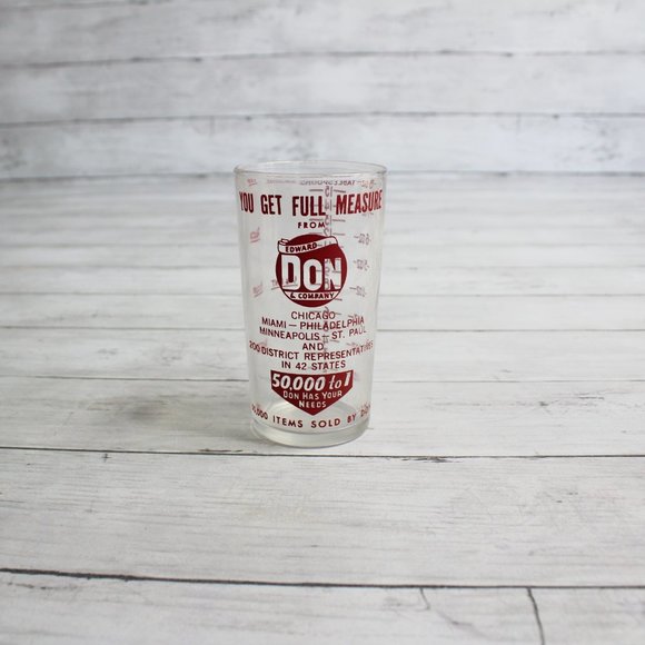 Vintage Edward Don Company Cup Measure Advertising Promotional Measuring - Picture 2 of 6
